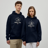 NORDIC SOUL Unisex Hoodie | Wikinger Reise Kapuzenpullover | Outdoor-Sweatshirt Norwegen - Navy