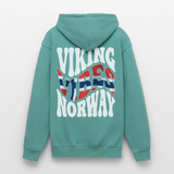 VIKING VIBES Unisex Hoodie | Norwegen Statement Pullover | Retro Kapuzenpullover - Pastelltürkis