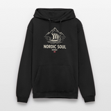 NORDIC SOUL Unisex Hoodie | Wikinger Reise Kapuzenpullover | Outdoor-Sweatshirt Norwegen - Schwarz