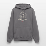 NORDIC SOUL Unisex Hoodie | Wikinger Reise Kapuzenpullover | Outdoor-Sweatshirt Norwegen - Mittelgrau