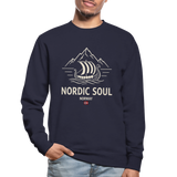 NORDIC SOUL Unisex Pullover | Skandinavien Sweatshirt | Wikinger Fjord Design - Navy
