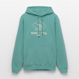 NORDIC SOUL Unisex Hoodie | Wikinger Reise Kapuzenpullover | Outdoor-Sweatshirt Norwegen - Pastelltürkis