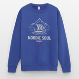 NORDIC SOUL Unisex Pullover | Skandinavien Sweatshirt | Wikinger Fjord Design - Royalblau