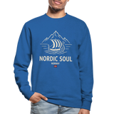 NORDIC SOUL Unisex Pullover | Skandinavien Sweatshirt | Wikinger Fjord Design - Royalblau