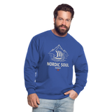 NORDIC SOUL Unisex Pullover | Skandinavien Sweatshirt | Wikinger Fjord Design - Royalblau