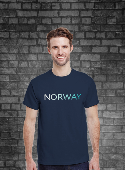 Norway_turquoise_fade_01_T-Shirt