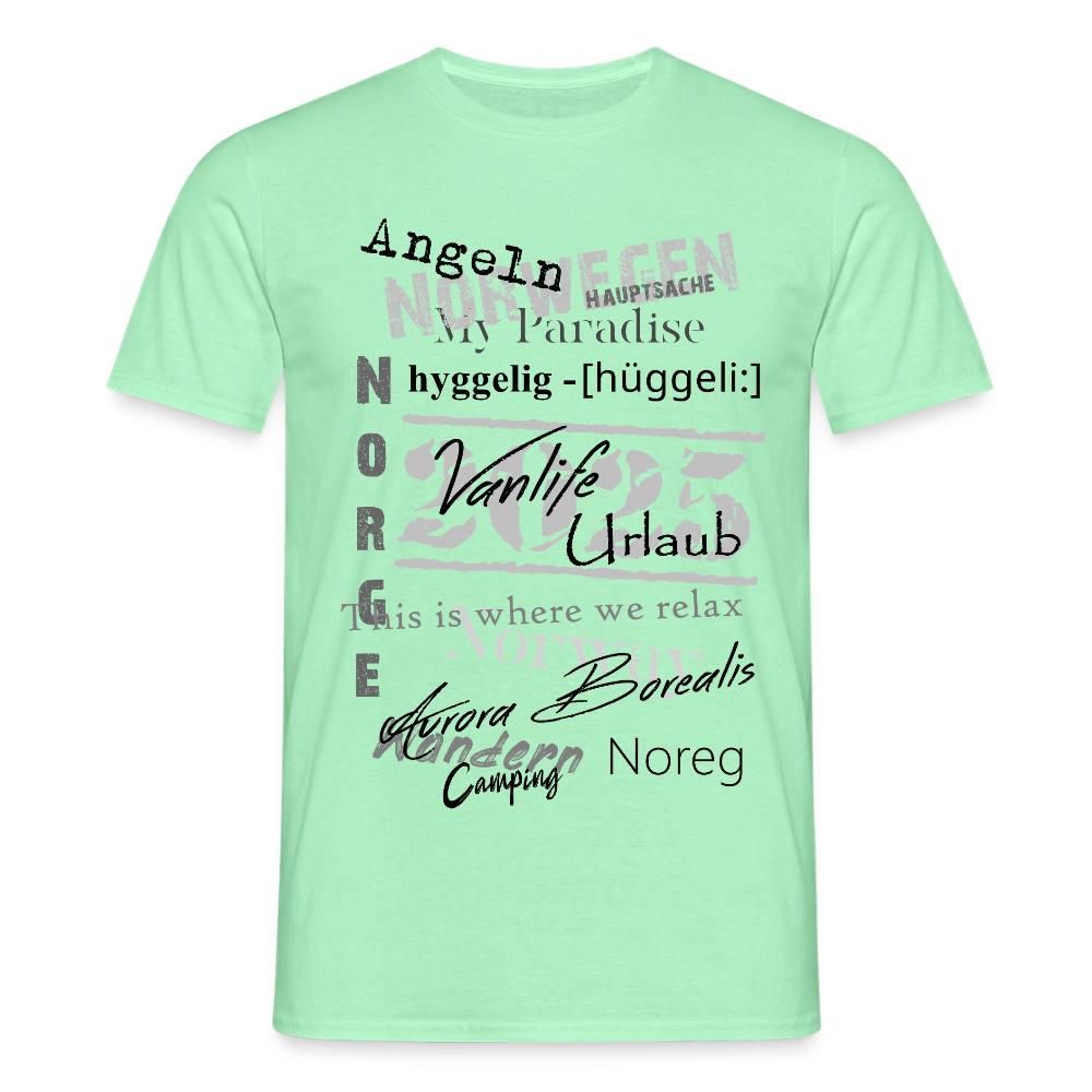 Männer T-Shirt HYGGELIG - Mintgrün