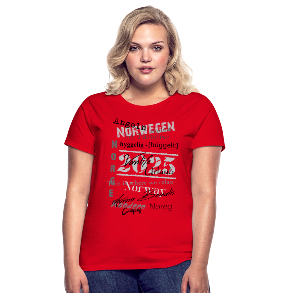 Frauen HYGGELIG T-Shirt - Rot
