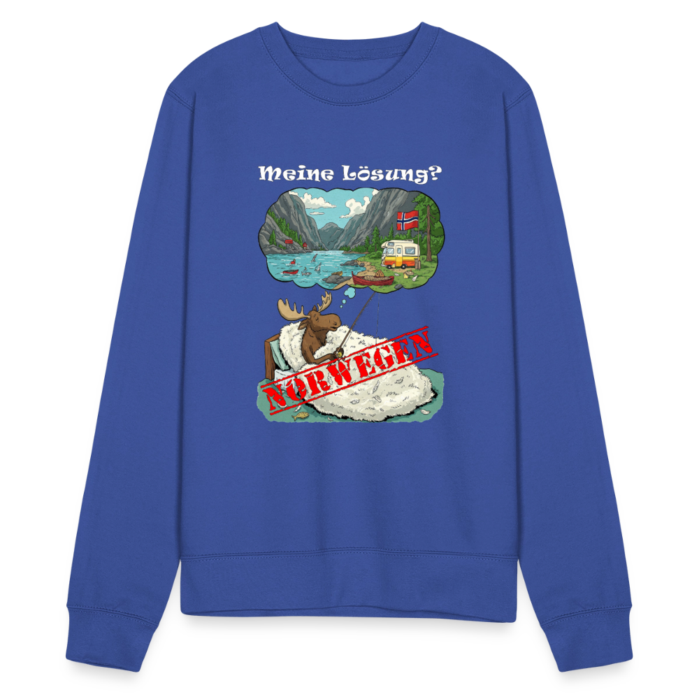 Unisex Pullover Meine Lösung - Royalblau