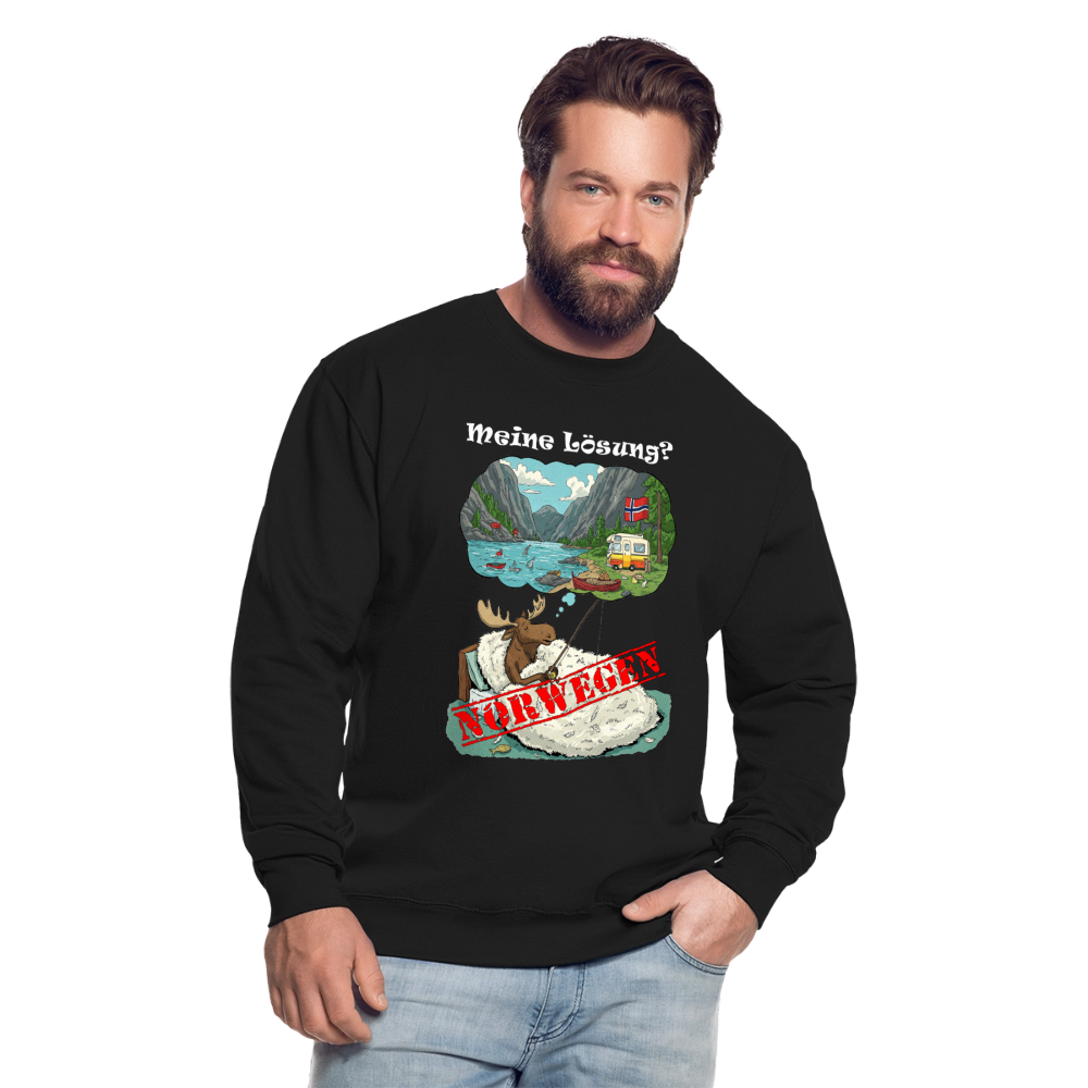 Unisex Pullover Meine Lösung - Schwarz