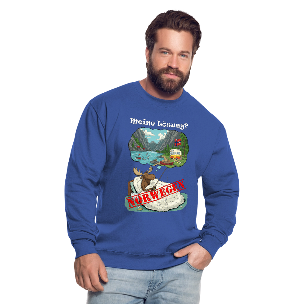 Unisex Pullover Meine Lösung - Royalblau