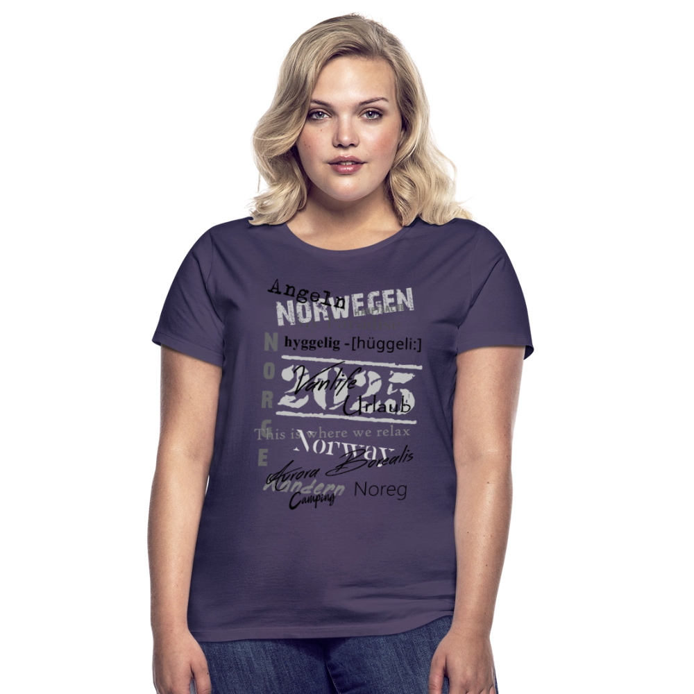 Frauen HYGGELIG T-Shirt - Dunkellila