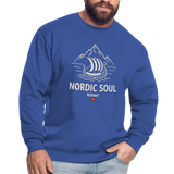 NORDIC SOUL Unisex Pullover | Skandinavien Sweatshirt | Wikinger Fjord Design - Royalblau