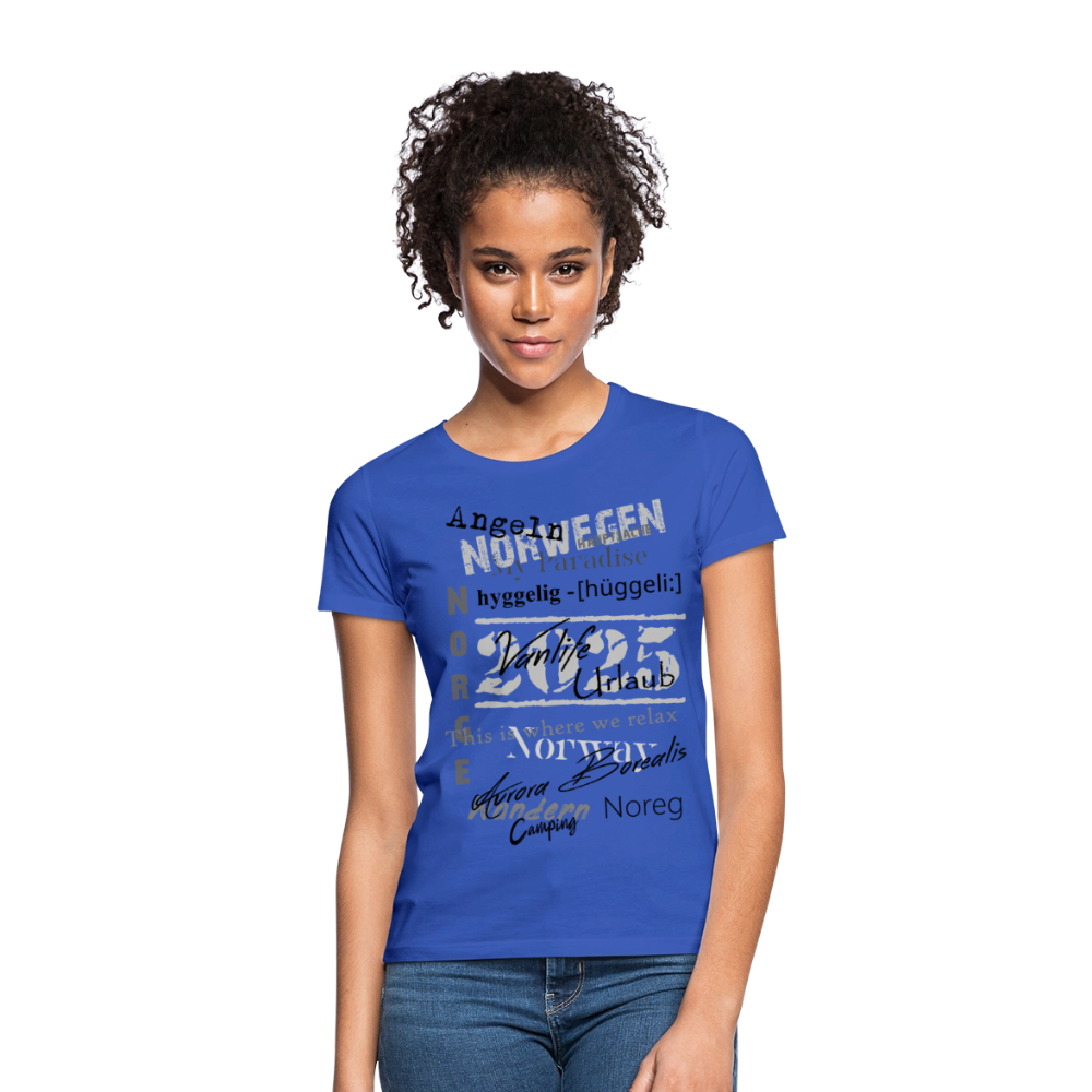 Frauen HYGGELIG T-Shirt - Royalblau