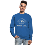 NORDIC SOUL Unisex Pullover | Skandinavien Sweatshirt | Wikinger Fjord Design - Royalblau
