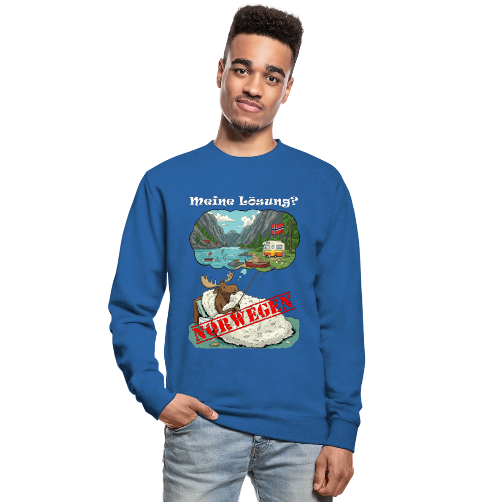 Unisex Pullover Meine Lösung - Royalblau