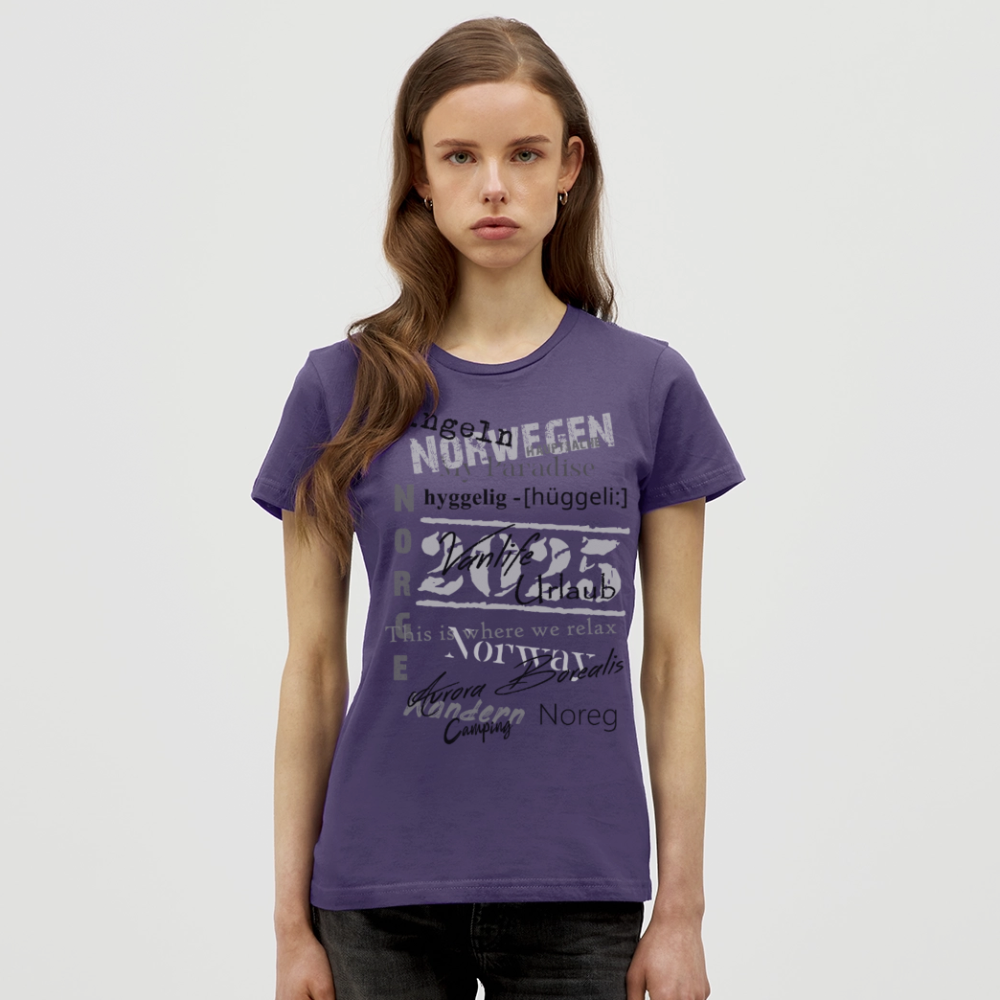 Frauen HYGGELIG T-Shirt - Dunkellila