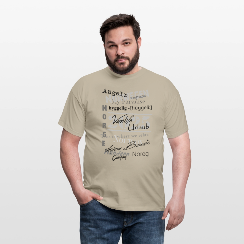 Männer T-Shirt HYGGELIG - Sandbeige