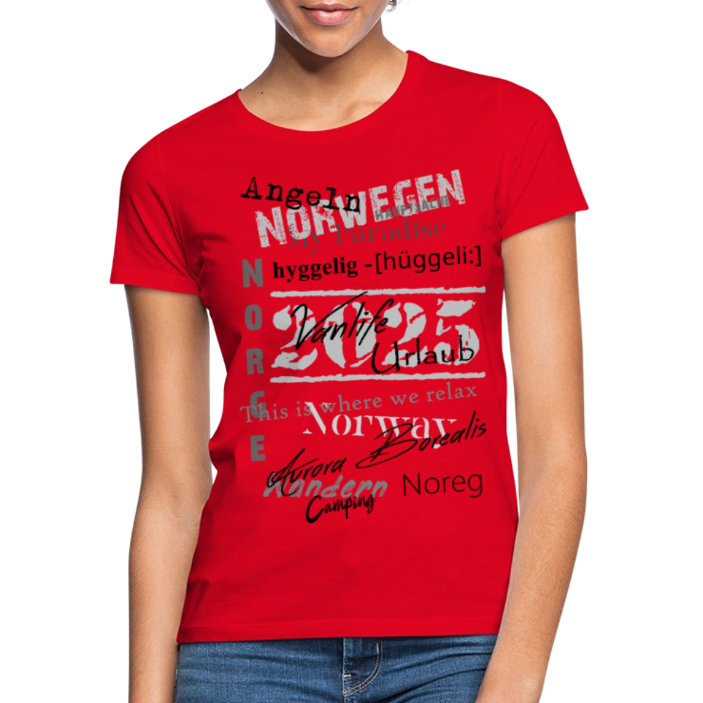 Frauen HYGGELIG T-Shirt - Rot