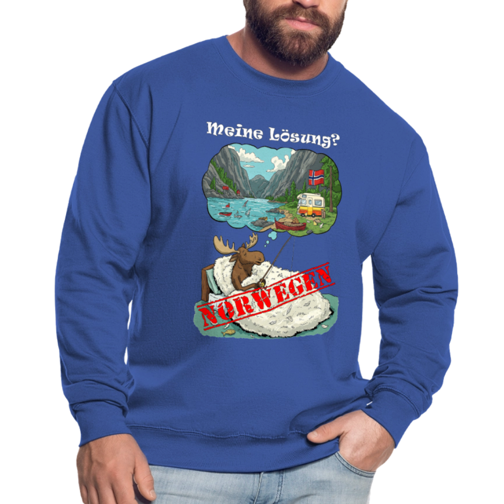 Unisex Pullover Meine Lösung - Royalblau