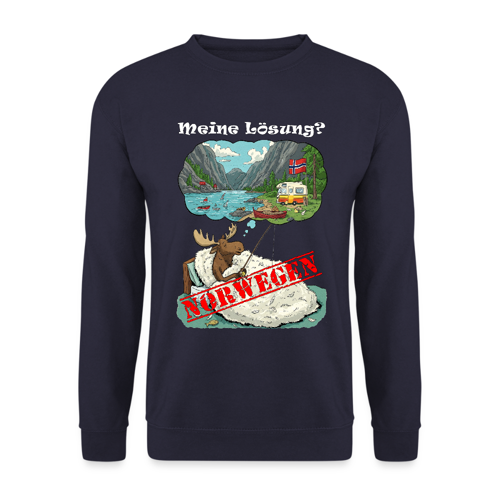 Unisex Pullover Meine Lösung - Navy