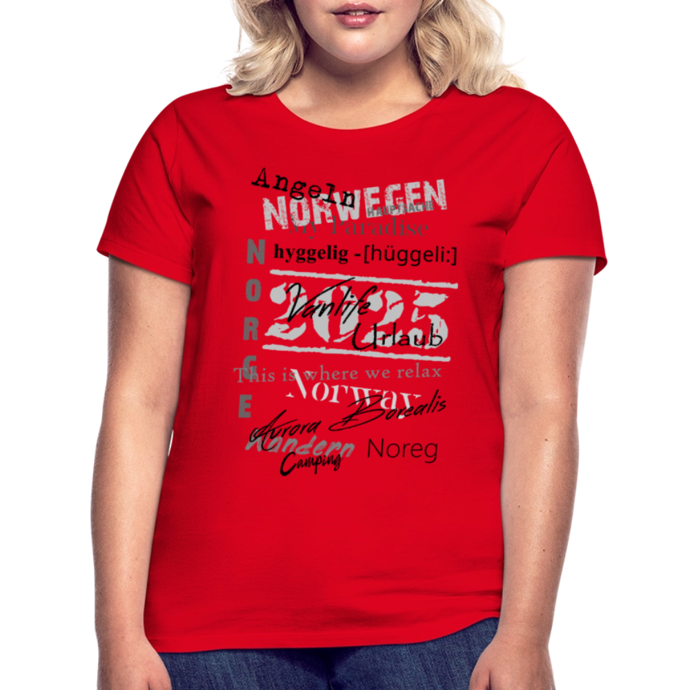 Frauen HYGGELIG T-Shirt - Rot