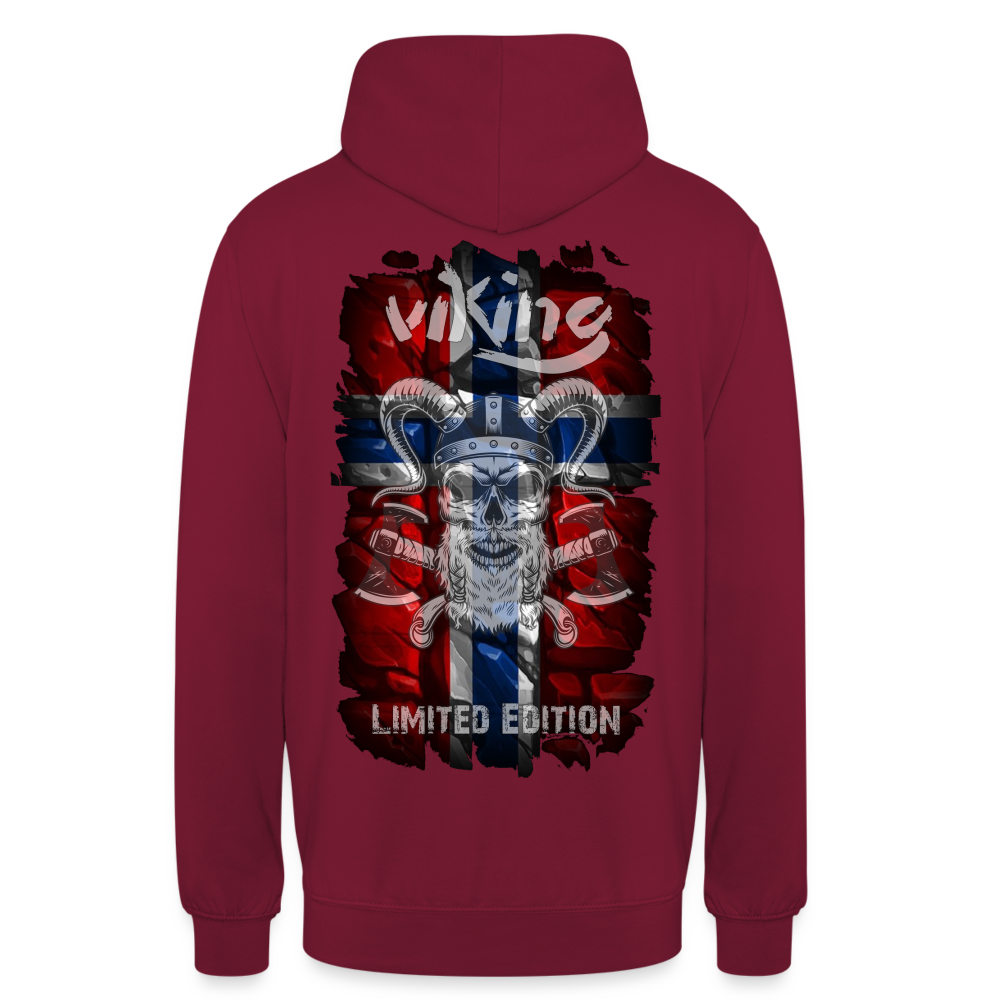 Unisex Hoodie Viking - Bordeaux