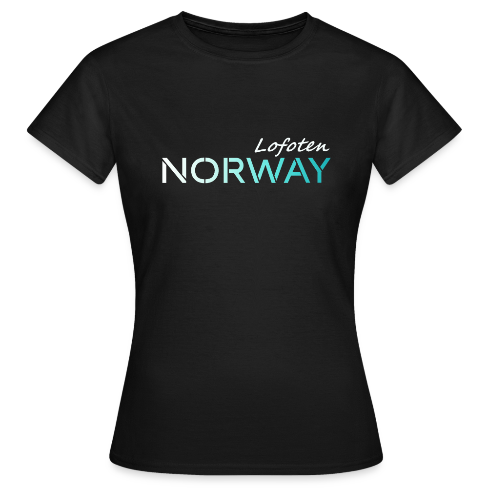 Frauen LOFOTEN T-Shirt - Schwarz