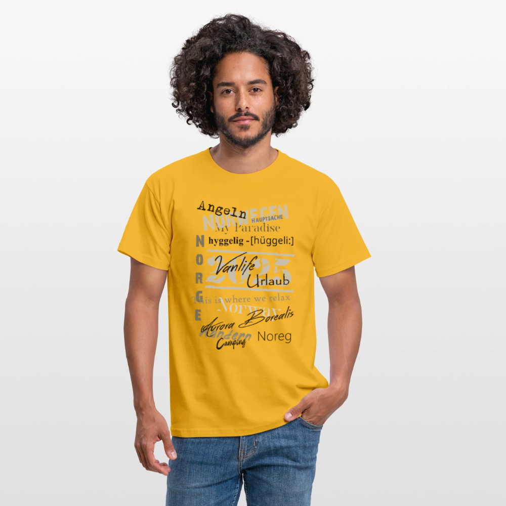 Männer T-Shirt HYGGELIG - Gelb