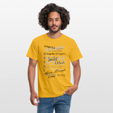 Männer T-Shirt HYGGELIG - Gelb