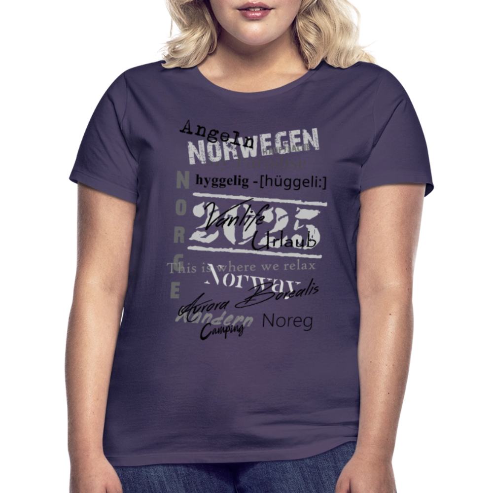 Frauen HYGGELIG T-Shirt - Dunkellila