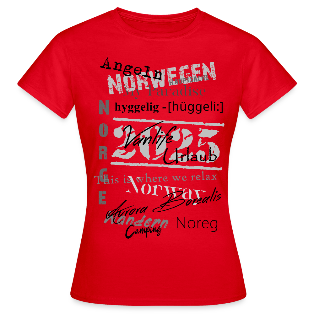 Frauen HYGGELIG T-Shirt - Rot
