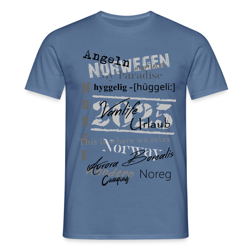 Männer T-Shirt HYGGELIG - Taubenblau 
