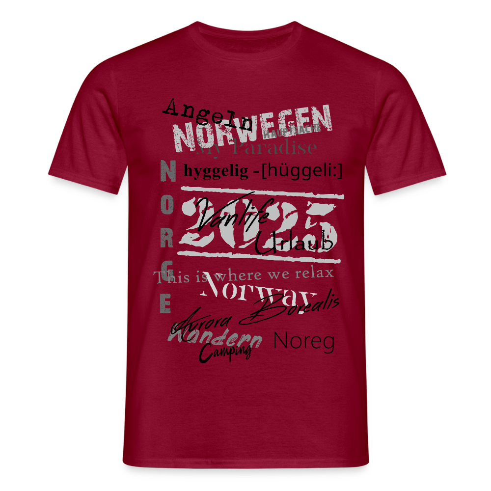 Männer T-Shirt HYGGELIG - Ziegelrot
