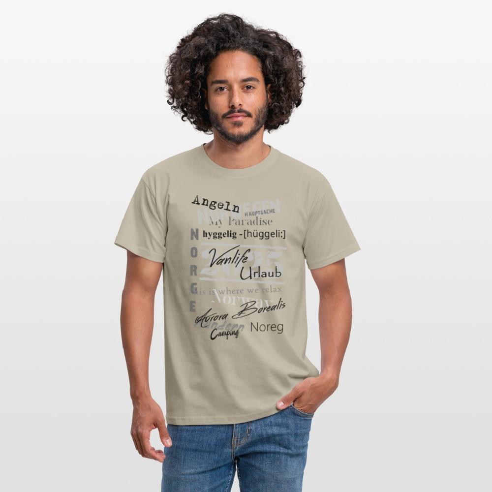 Männer T-Shirt HYGGELIG - Sandbeige