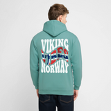 VIKING VIBES Unisex Hoodie | Norwegen Statement Pullover | Retro Kapuzenpullover - Pastelltürkis