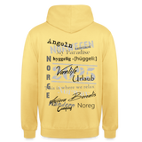 Klassischer UNISEX Hoodie 2025 - Zitronengelb