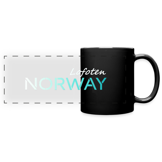 Panoramatasse farbig Lofoten NORWAY - Schwarz
