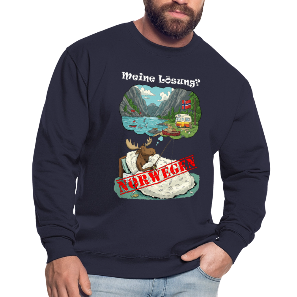 Unisex Pullover Meine Lösung - Navy