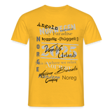 Männer T-Shirt HYGGELIG - Gelb