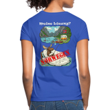 Frauen T-Shirt Meine Lösung - Royalblau