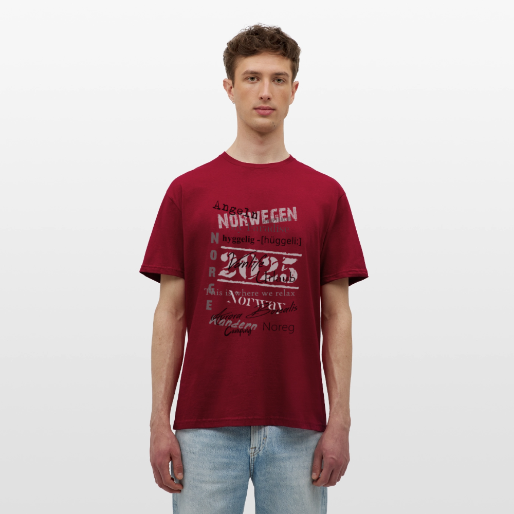 Männer T-Shirt HYGGELIG - Ziegelrot
