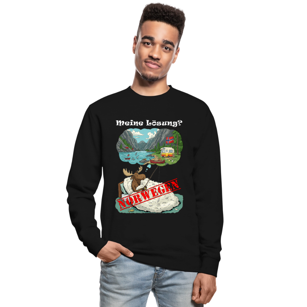 Unisex Pullover Meine Lösung - Schwarz