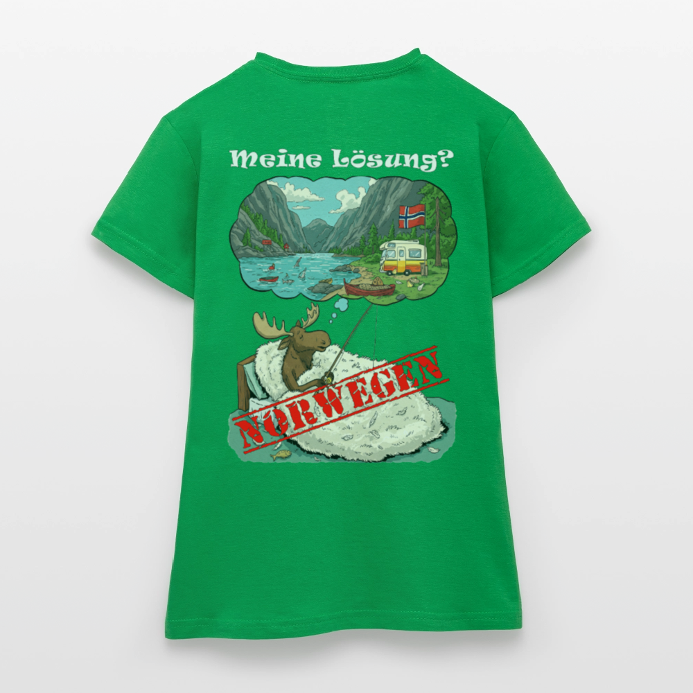 Frauen T-Shirt Meine Lösung - Kelly Green