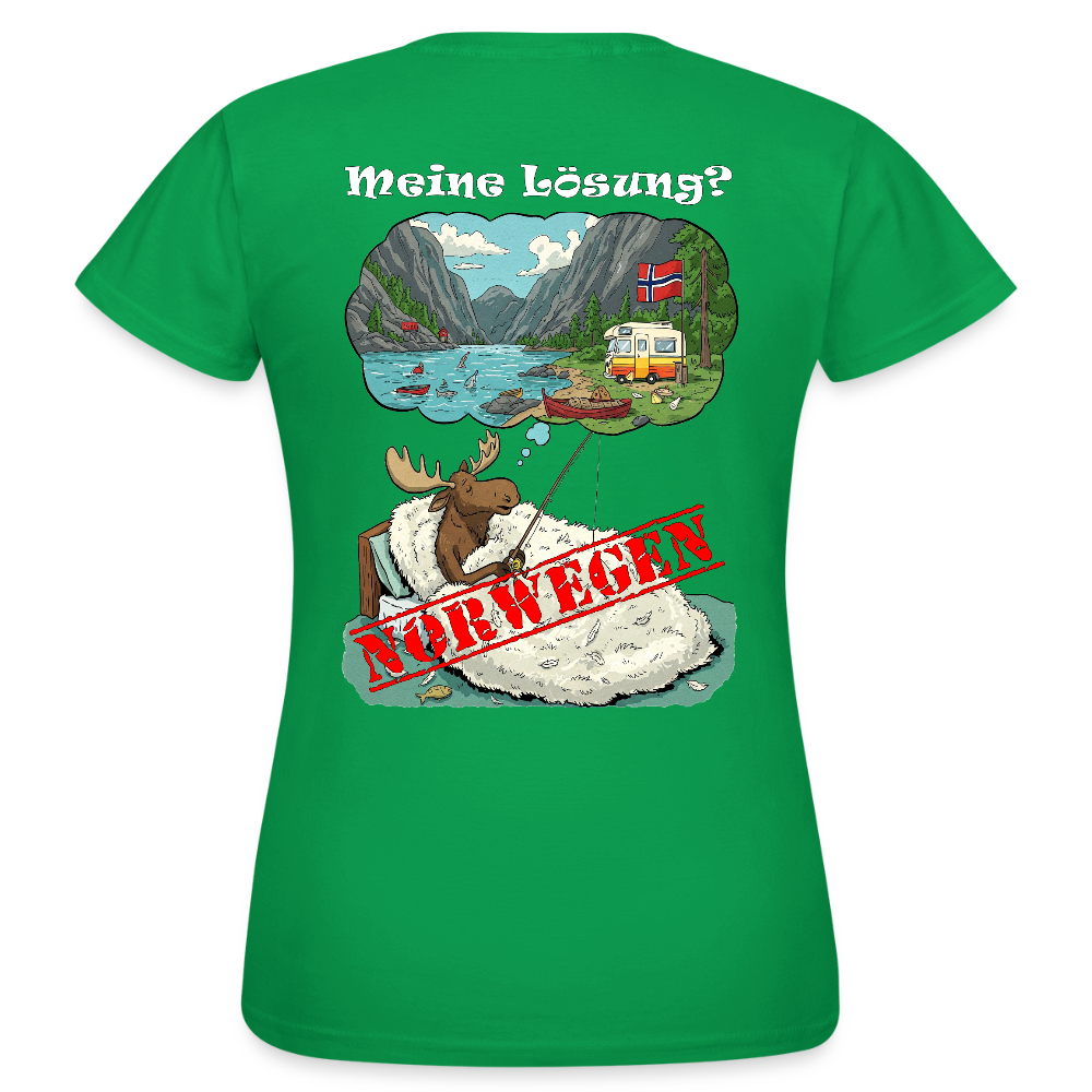 Frauen T-Shirt Meine Lösung - Kelly Green