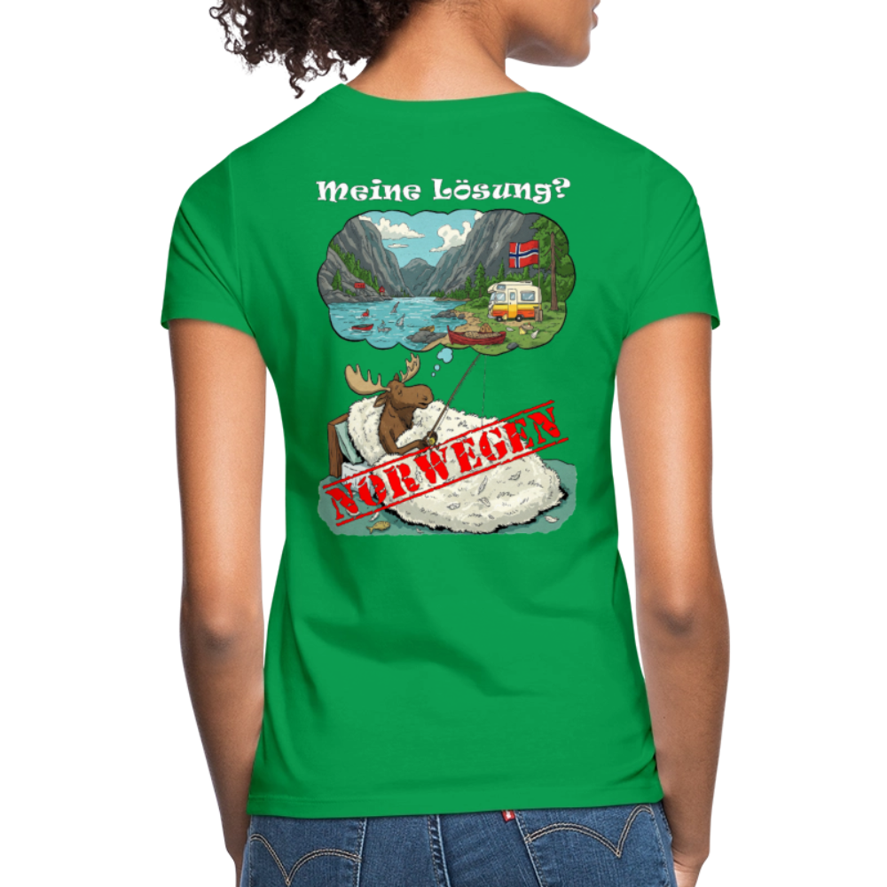 Frauen T-Shirt Meine Lösung - Kelly Green