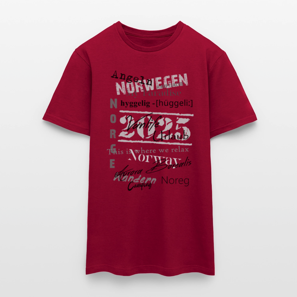 Männer T-Shirt HYGGELIG - Ziegelrot