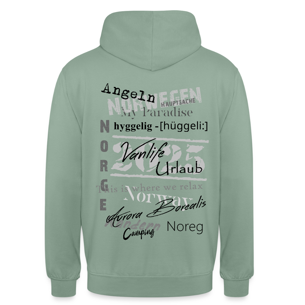Klassischer UNISEX Hoodie 2025 - Graugrün