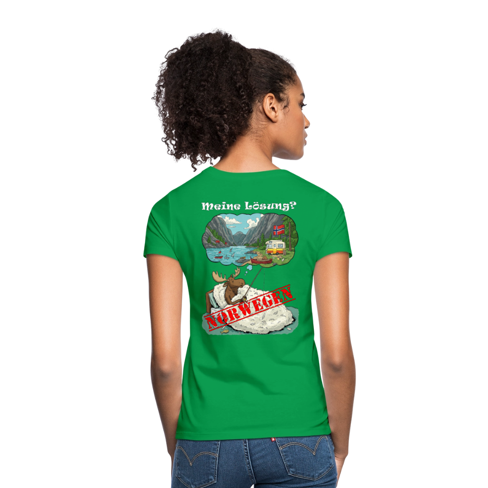 Frauen T-Shirt Meine Lösung - Kelly Green