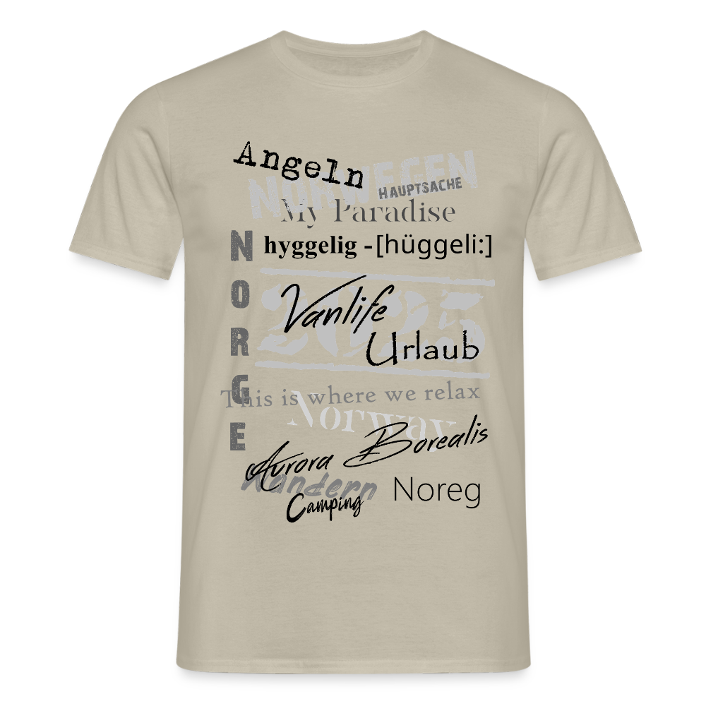 Männer T-Shirt HYGGELIG - Sandbeige